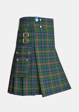 Utility_Allison_tartan_303_kilt_side_image_with_pleated_design_and_adjustable_buckles_for_men