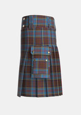 Utility_Anderson_Highland_Society_of_London_Tartan_1397_kilt_left_image_with_pleated_design_and_adjustable_buckles_for_men