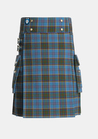 Utility_Anderson_MacGregor_Hastie_2_Tartan_1349_kilt_front_image_with_pleated_design_and_adjustable_buckles_for_men