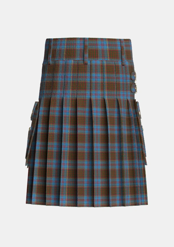Utility_Anderson_MacGregor_Hastie_4_Tartan_1395_kilt_back_image_with_pleated_design_and_adjustable_buckles_for_men