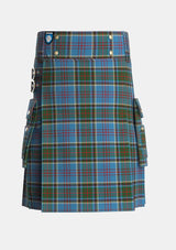 Utility_Anderson_Old_Makinlay_Tartan_1347_kilt_front_image_with_pleated_design_and_adjustable_buckles_for_men