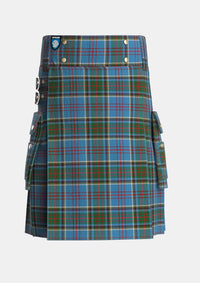 Utility_Anderson_Old_Makinlay_Tartan_1347_kilt_front_image_with_pleated_design_and_adjustable_buckles_for_men