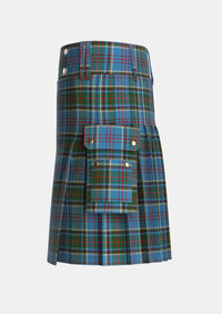 Utility_Anderson_Old_Makinlay_Tartan_1347_kilt_left_image_with_pleated_design_and_adjustable_buckles_for_men