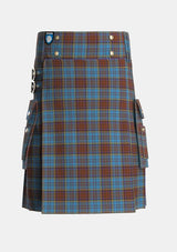 Utility_Anderson_Paton_Tartan_1660_kilt_front_image_with_pleated_design_and_adjustable_buckles_for_men