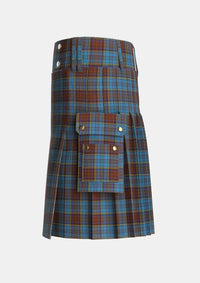 Utility_Anderson_Paton_Tartan_1660_kilt_left_image_with_pleated_design_and_adjustable_buckles_for_men