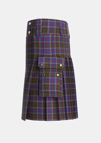 Utility_Anderson_W_L_Anderson_Stirling_Tartan_1346_kilt_left_image_with_pleated_design_and_adjustable_buckles_for_men