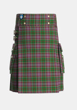 Utility_Anderson_of_Kinneddar_Hunting_Tartan_1396_kilt_front_image_with_pleated_design_and_adjustable_buckles_for_men