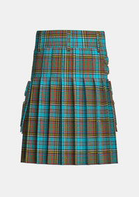 Utility_Anderson_tartan_kilt_back_image_with_pleated_design_and_adjustable_buckles_for_men