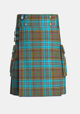 Utility_Anderson_tartan_kilt_front_image_with_pleated_design_and_adjustable_buckles_for_men