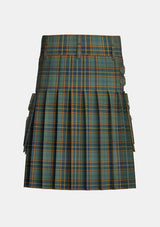 Utility_Antrim_County_Tartan_2282_kilt_back_image_with_pleated_design_and_adjustable_buckles_for_men