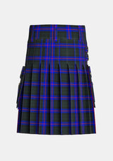 Utility_Armstrong_Scottish_Tartan_kilt_back_image_with_pleated_design_and_adjustable_buckles_for_men