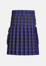 Utility_Arnold_Tartan_10751_kilt_back_image_with_pleated_design_and_adjustable_buckles_for_men