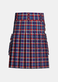 Utility_Auld_Alliance_Tartan_3155_kilt_back_image_with_pleated_design_and_adjustable_buckles_for_men