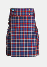 Utility_Auld_Alliance_Tartan_3155_kilt_front_image_with_pleated_design_and_adjustable_buckles_for_men