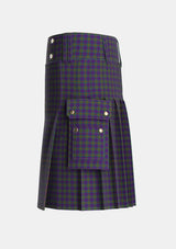 Utility_Austin_Wilsons_No137_Tartan_269_kilt_left_image_with_pleated_design_and_adjustable_buckles_for_men