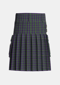 Utility_Austin_Wilsons_No173_Tartan_306_kilt_back_image_with_pleated_design_and_adjustable_buckles_for_men