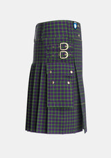 Utility_Austin_Wilsons_No173_Tartan_306_kilt_right_image_with_pleated_design_and_adjustable_buckles_for_men