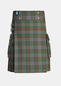 Utility_Ballantyne_Tartan_7563_kilt_front_image_with_pleated_design_and_adjustable_buckles_for_men