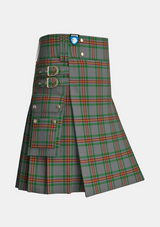 Utility_Ballantyne_Tartan_7563_kilt_side_image_with_pleated_design_and_adjustable_buckles_for_men