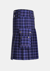 Utility_Bank_of_Scotland_Tartan_2462_kilt_left_image_with_pleated_design_and_adjustable_buckles_for_men