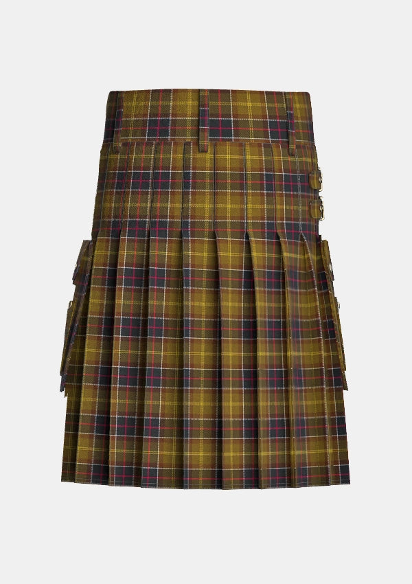 Utility_Barbour_tartan_2489_kilt_back_image_with_pleated_design_and_adjustable_buckles_for_men