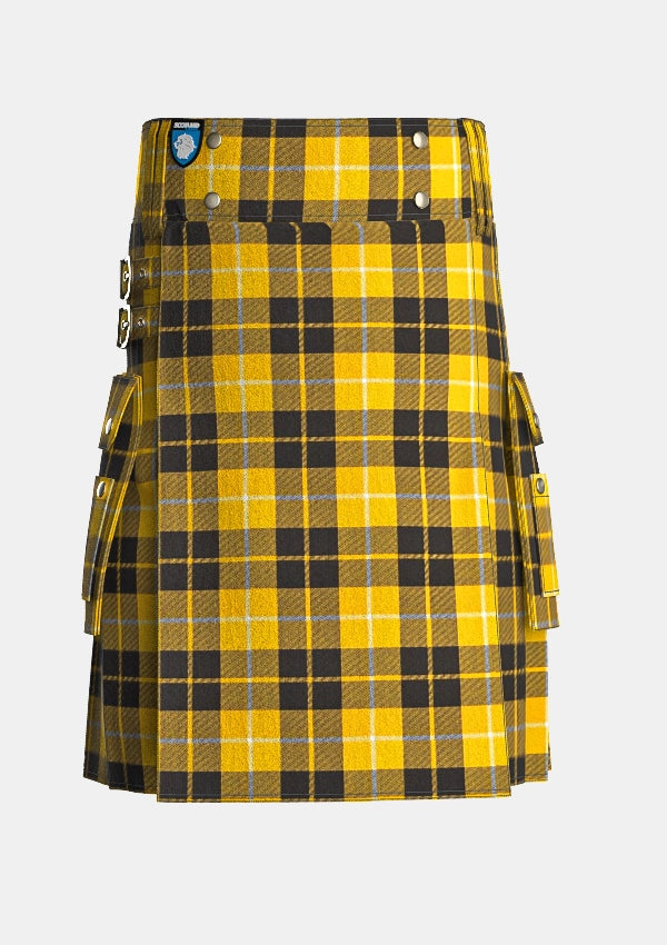 Utility_Barclay_tartan_1879_kilt_front_image_with_pleated_design_and_adjustable_buckles_for_men