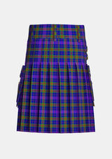 Utility_Barrett,_William_Stewart_Tartan_13843_kilt_back_image_with_pleated_design_and_adjustable_buckles_for_men