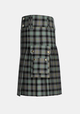 Utility_Beal_Richard_Family_Tartan_13513_kilt_left_image_with_pleated_design_and_adjustable_buckles_for_men