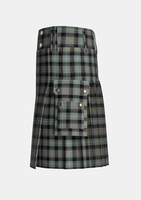 Utility_Beal_Richard_Family_Tartan_13513_kilt_left_image_with_pleated_design_and_adjustable_buckles_for_men