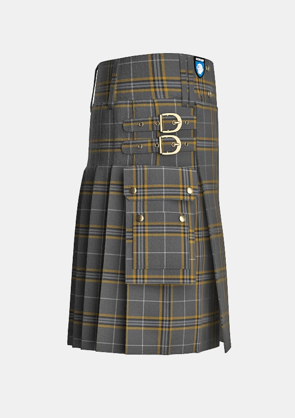 Utility_Beatson_Cancer_Charity_Tartan_12778_kilt_right_image_with_pleated_design_and_adjustable_buckles_for_men