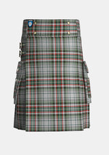 Utility_Beckett_Beaumont_Tartan_kilt_front_image_with_pleated_design_and_adjustable_buckles_for_men