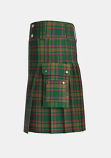 Utility_Berry_Tribute_Tartan_11226_kilt_left_image_with_pleated_design_and_adjustable_buckles_for_men