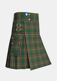 Utility_Berry_Tribute_Tartan_11226_kilt_side_image_with_pleated_design_and_adjustable_buckles_for_men