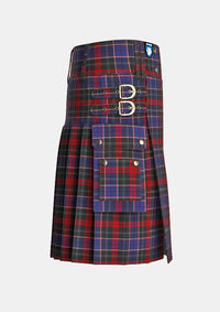 Utility_Bishop_Tartan_6798_kilt_right_image_with_pleated_design_and_adjustable_buckles_for_men