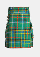 Utility_Bisset_Tartan_1478_kilt_front_image_with_pleated_design_and_adjustable_buckles_for_men