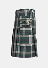 Utility_Black_Watch_Dress_tartan_kilt_right_image_with_pleated_design_and_adjustable_buckles_for_men