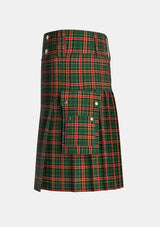 Utility_Blackburn_Appalachian_Hunting_Tartan_kilt_left_image_with_pleated_design_and_adjustable_buckles_for_men