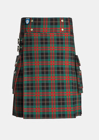 Utility_Blair_Estate_tartan_13330_kilt_front_image_with_pleated_design_and_adjustable_buckles_for_men