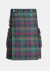 Utility_Blair_tartan_kilt_front_image_with_pleated_design_and_adjustable_buckles_for_men