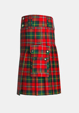Utility_Body_Modern_Tartan_kilt_left_image_with_pleated_design_and_adjustable_buckles_for_men