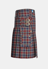 Utility_Border_Bell_Tartan_370_kilt_right_image_with_pleated_design_and_adjustable_buckles_for_men