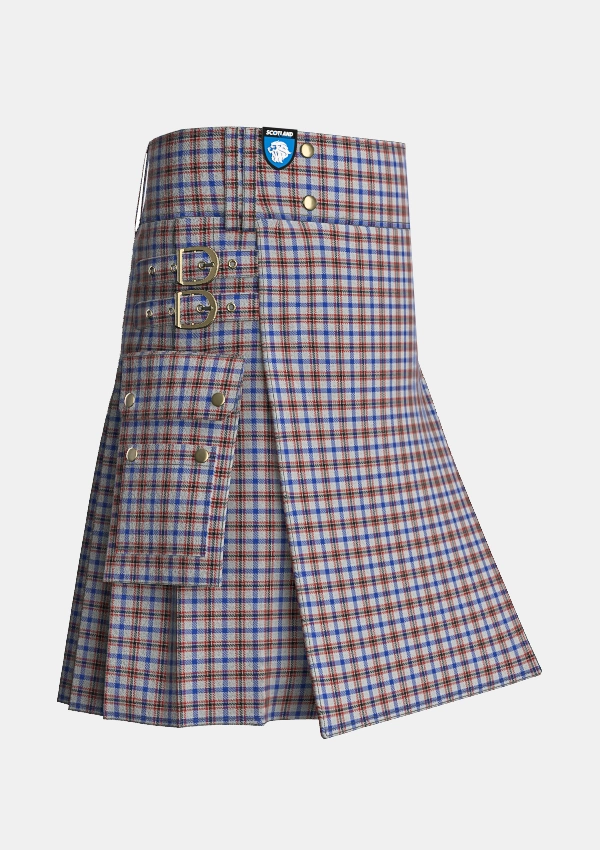 Utility_Boswell_Dress_Tartan_6359_kilt_side_image_with_pleated_design_and_adjustable_buckles_for_men