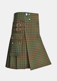 Utility_Braveheart_tartan_7025_kilt_side_image_with_pleated_design_and_adjustable_buckles_for_men