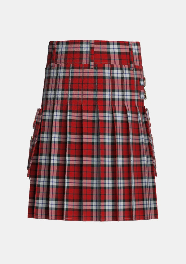 Utility_Brodie_Dress_Tartan_6283_kilt_back_image_with_pleated_design_and_adjustable_buckles_for_men