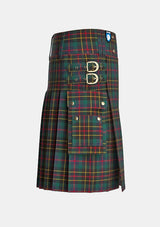 Utility_Brodie_Hunting_Ancient_Tartan_kilt_right_image_with_pleated_design_and_adjustable_buckles_for_men