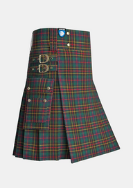 Utility_Brodie_Hunting_Modern_Tartan_kilt_side_image_with_pleated_design_and_adjustable_buckles_for_men