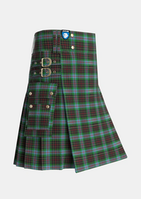 Utility_Brodie_Hunting_Tartan_1334_kilt_side_image_with_pleated_design_and_adjustable_buckles_for_men