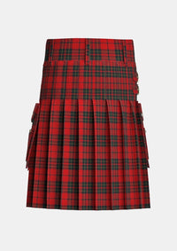 Utility_Brodie_tartan_1193_kilt_back_image_with_pleated_design_and_adjustable_buckles_for_men