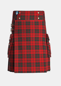 Utility_Brodie_tartan_1193_kilt_front_image_with_pleated_design_and_adjustable_buckles_for_men