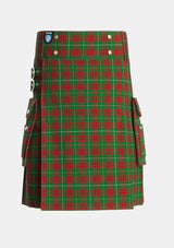 Utility_Bruce_Hunting_Tartan_1816_kilt_front_image_with_pleated_design_and_adjustable_buckles_for_men